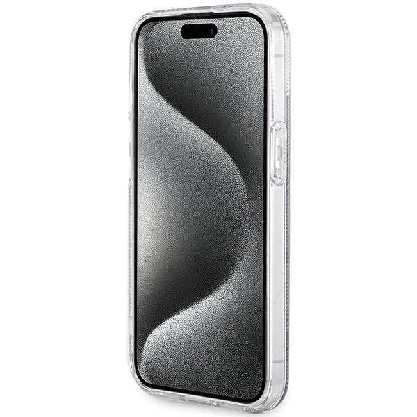 Oryginalne Etui GUESS Hardcase GUHMP15MHGCUSTGK do iPhone 15 Plus (Kompatybilny z Magsafe / IML GCUBE / czarny)