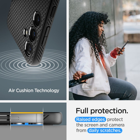 Spigen Liquid Air Hülle für Samsung Galaxy S24+ – mattschwarz