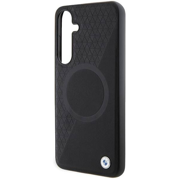 BMW BMHMS24S23RTPK S24 S921 black/black hardcase Signature Leather Half Textured &amp; Circle MagSafe