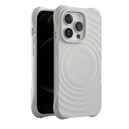 Nakładka Circle Mag do iPhone 15 Pro 6,1" szara