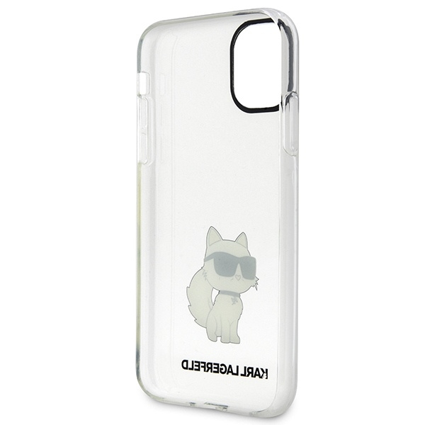 Oryginalne Etui IPHONE 11 / XR Karl Lagerfeld Hardcase Ikonik Choupette (KLHCN61HNCHTCT) transparentne