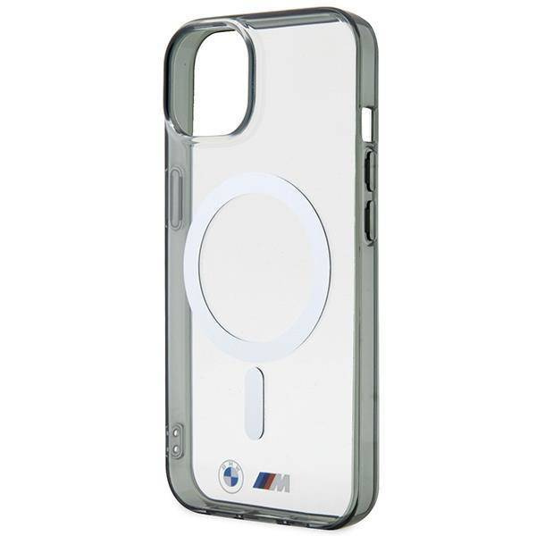 Etui BMW BMHMP14MHCRS iPhone 14 Plus 6.7" transparent hardcase Silver Ring MagSafe
