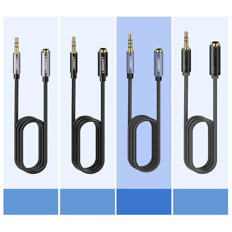 Ugreen Adapter Miniklinke 3,5 mm 0,5 m blau (AV118)
