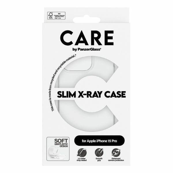 Etui CARE by PanzerGlass Slim X-Ray Case na iPhone 15 Pro - przezroczyste
