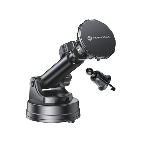 FORCELL F-Grip Excelence uchwyt samochodowy do szyby/deski/kratki magnetyczny czarny