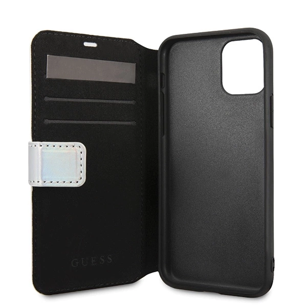 Etui Guess GUFLBKN65BLD iPhone 11 Pro Max srebrny/silver book Iridescent