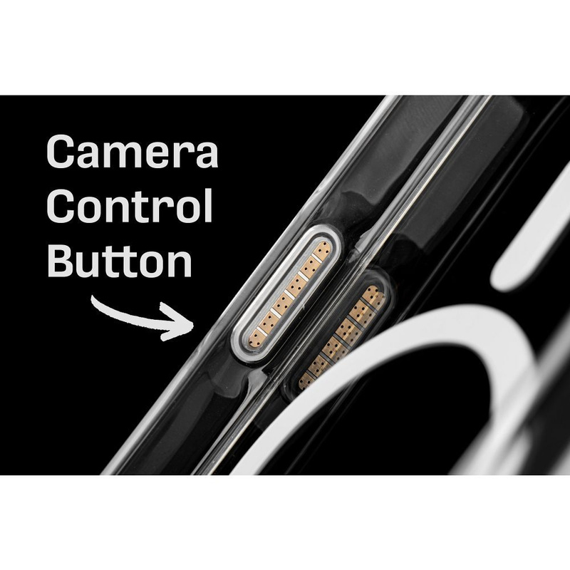 Futerał nieżółknący Clear Elite Mag Cover kompatybilny z MagSafe i Camera Control button pasuje do IPHONE 16 PRO MAX transparent