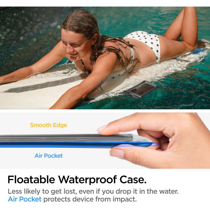 Spigen A610 UNIVERSELLES WASSERDICHTES SCHWIMMERGEHÄUSE SCHWARZ
