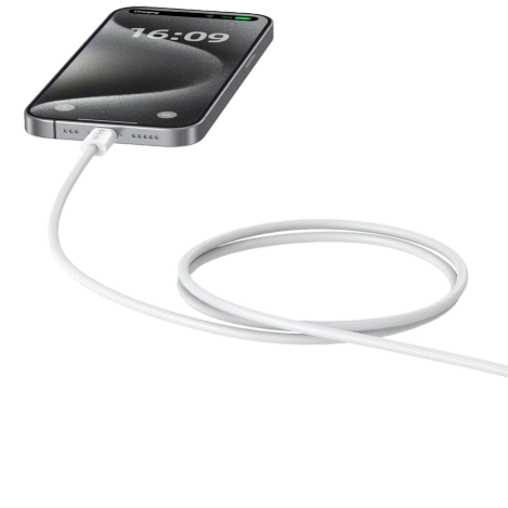 JELLICO kabel IP15 USB-C - USB-C PD 60W 1M Biały