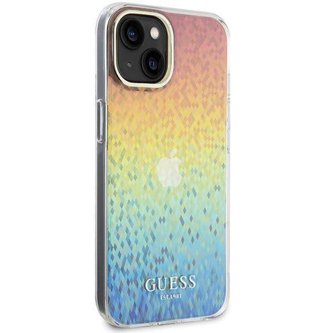 Guess IML Faceted Mirror Disco Iridescent Hülle für iPhone 15 – mehrfarbig