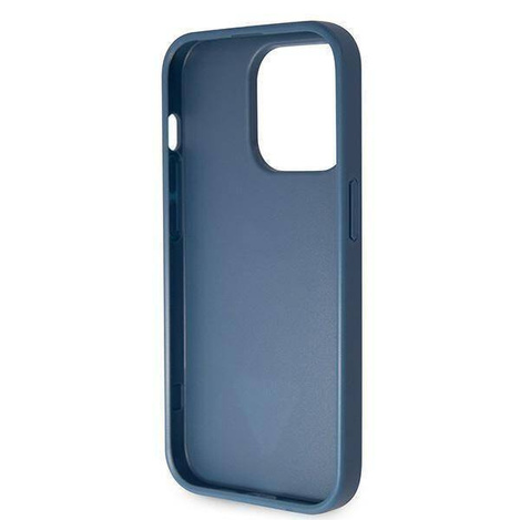 Original Case APPLE IPHONE 15 PRO Guess Hardcase Crossbody 4G Metal Logo (GUHCP15LP4TDSCPB) blue