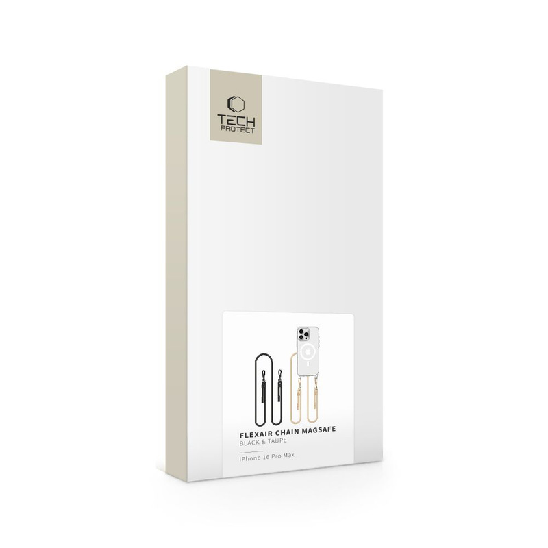TECH-PROTECT FLEXAIR CHAIN MAGSAFE IPHONE 16 PRO MAX BLACK & TAUPE