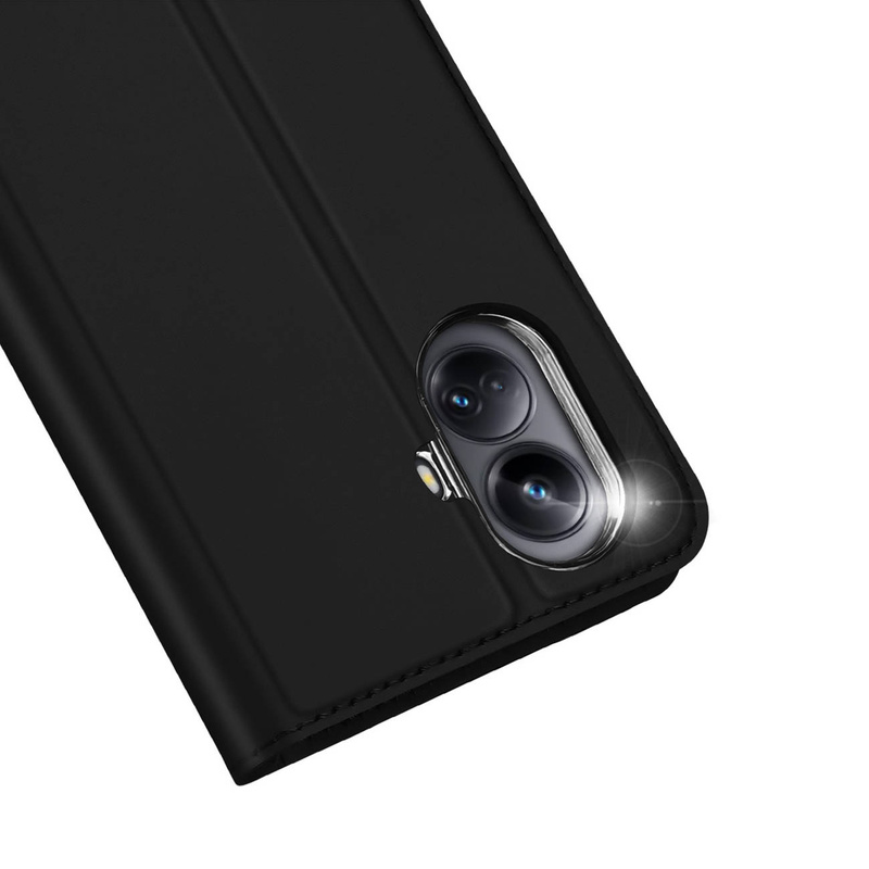 Dux Ducis Skin Pro Hülle für Realme 10 Pro+ Flip Cover Card Wallet Stand schwarz