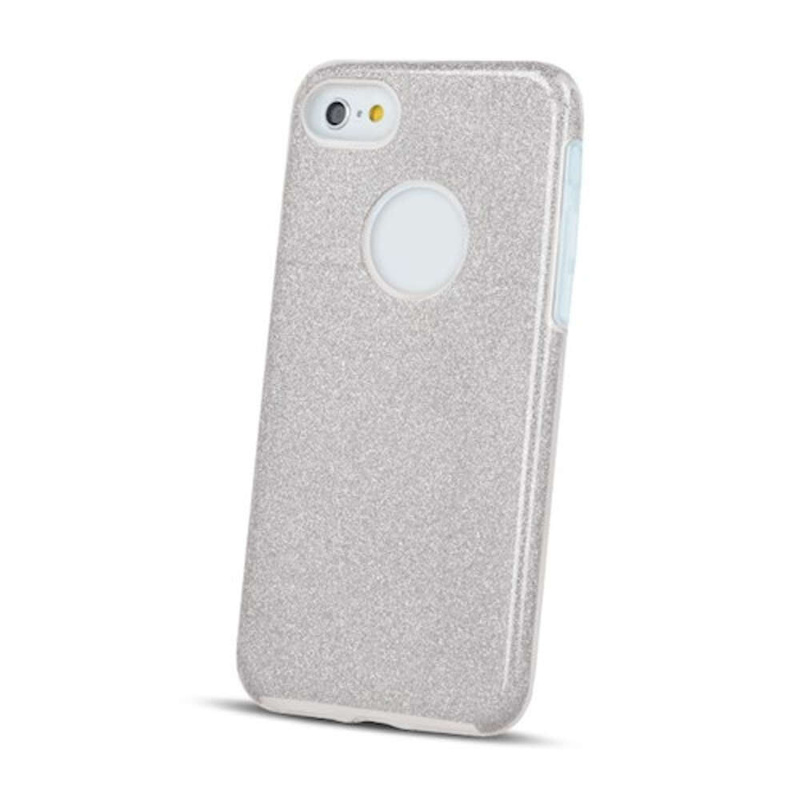 Nakładka Glitter 3w1 do iPhone 15 Pro 6,1" srebrna