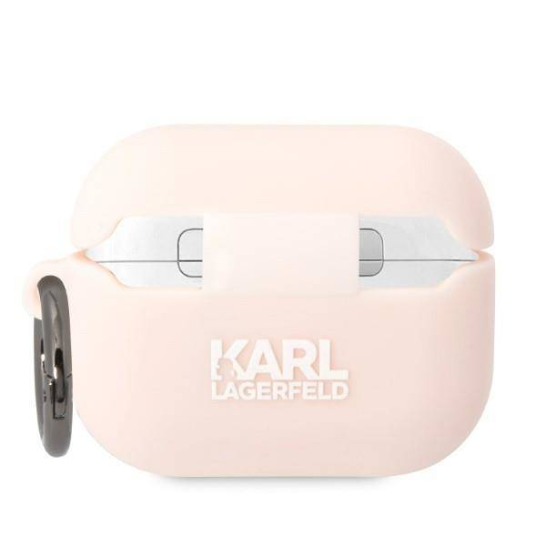 Karl Lagerfeld Silicone NFT Karl Head 3D - Etui AirPods Pro (różowy)