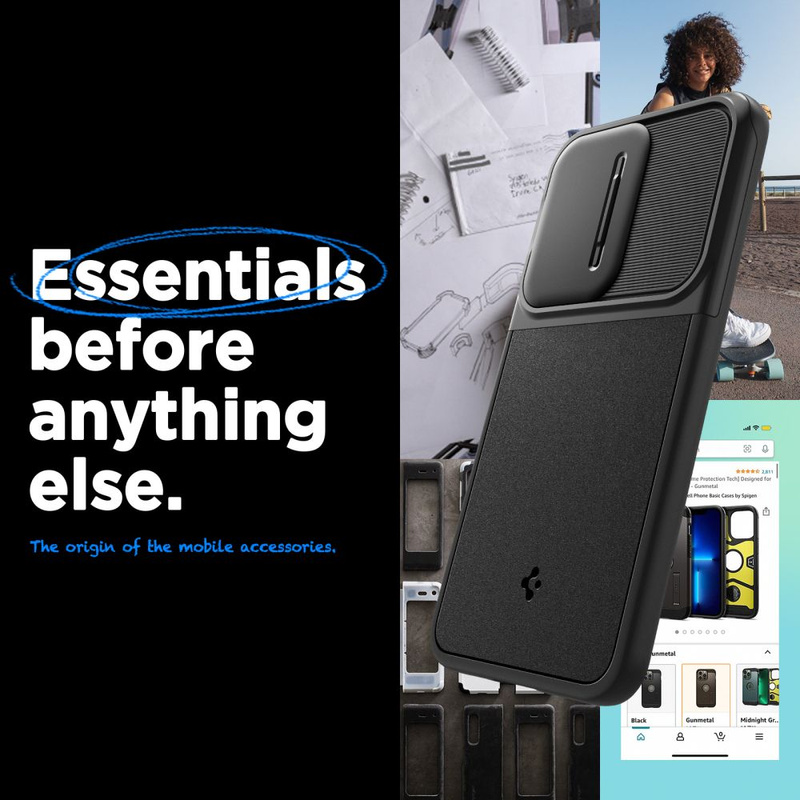 Spigen Optik Armor Sam A55 czarny/black ACS07535