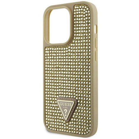 Guess GUHCP14LHDGTPD iPhone 14 Pro 6.1" gold/gold hardcase Rhinestone Triangle