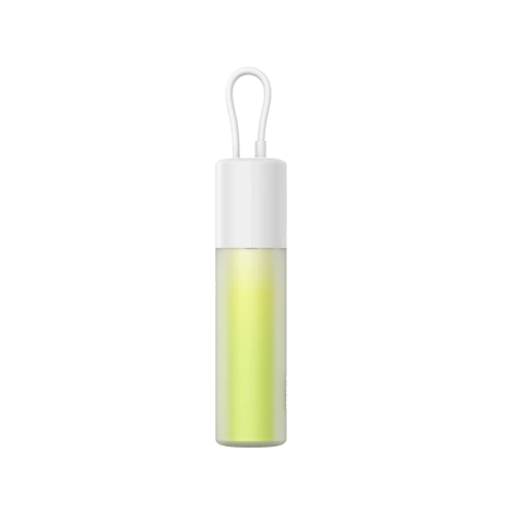 Baseus Popsicle 5200mAh 20W Powerbank with Built-in Lightning Cable (+ White Baseus Simple USB-C - USB-C 60W/20V/3A/30cm Cable) - White-Green