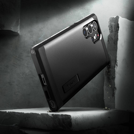 Etui SAMSUNG GALAXY S22 ULTRA Spigen Tough Armor czarne