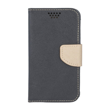 Etui Smart Universal Fancy Silicon 5,5&quot; 87x159 czarno-złoty