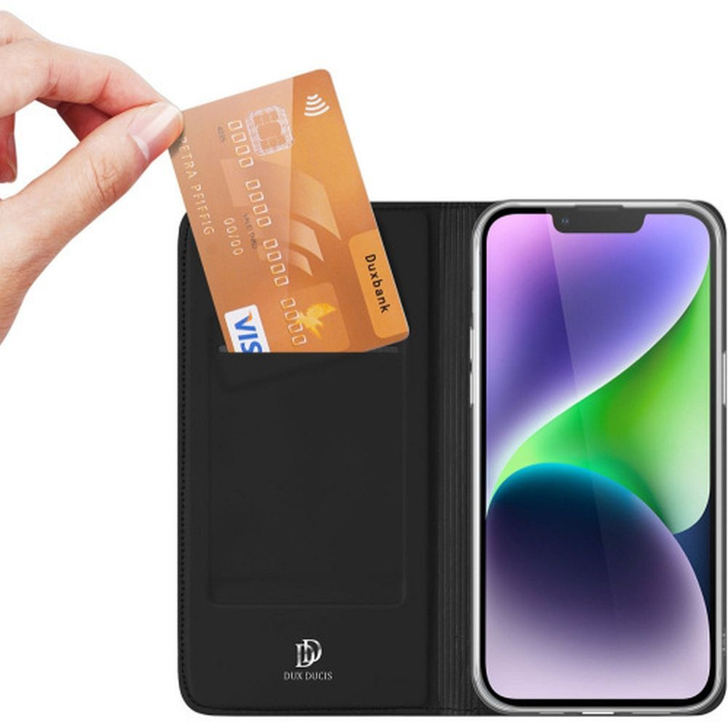 Dux Ducis Skin Pro Wallet Case für iPhone 15 Plus – Schwarz