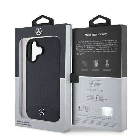 Mercedes MEHCP16MARMBK iPhone 16 Plus 6.7" czarny/black hardcase Leather Urban