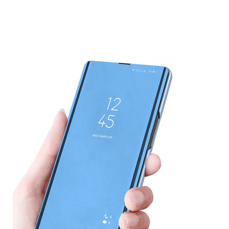 Etui Smart Clear View do Samsung A25 5G (global) niebieske