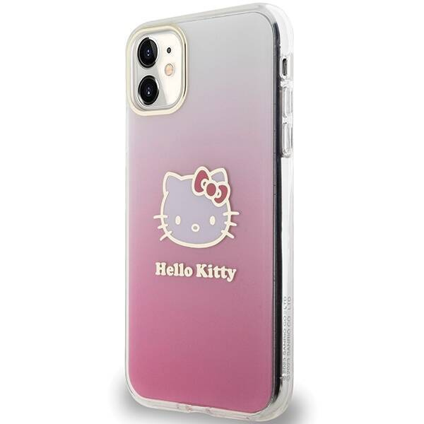 Hello Kitty IML Gradient Electrop Kitty Head Case for iPhone 11 / Xr - Pink
