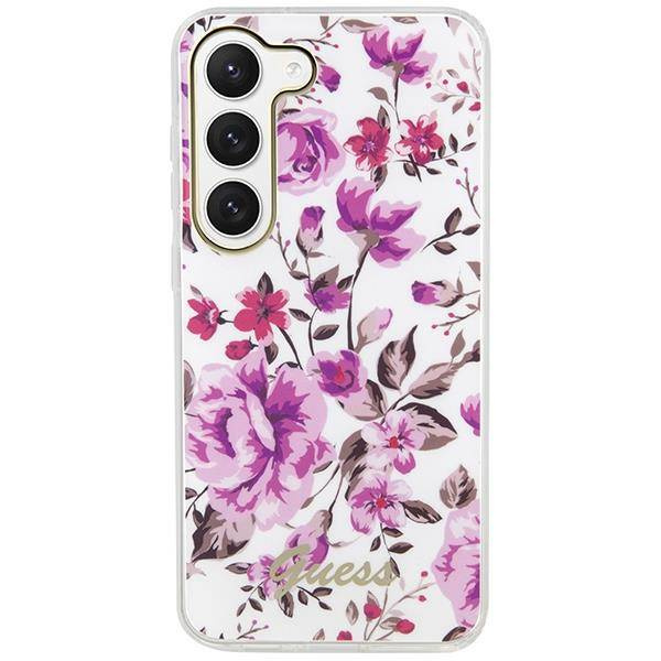 Guess GUHCS23SHCFWST S23 S911 weiß/weiß Hardcase Flower Collection