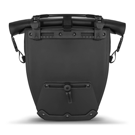 Wozinsky waterproof bicycle bag trunk pannier 25l 2in1 black (WBB24BK)