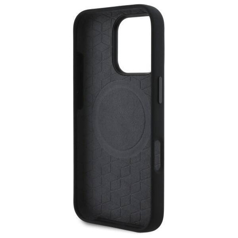 Original Case IPHONE 16 PRO MAX BMW Hardcase M Silicone Printed Ring MagSafe (BMHMP16X23SROK) black