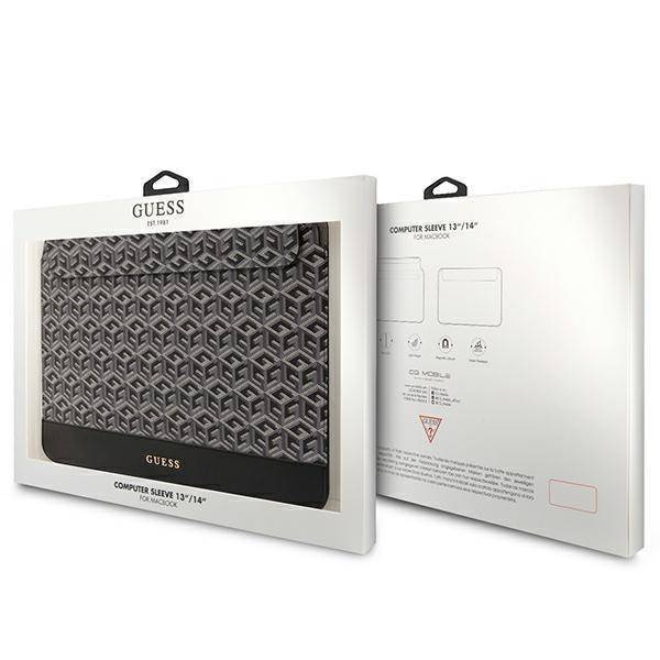 Bag LAPTOP 14" Guess Sleeve GCube Stripes (GUCS14HGCFSEK) black