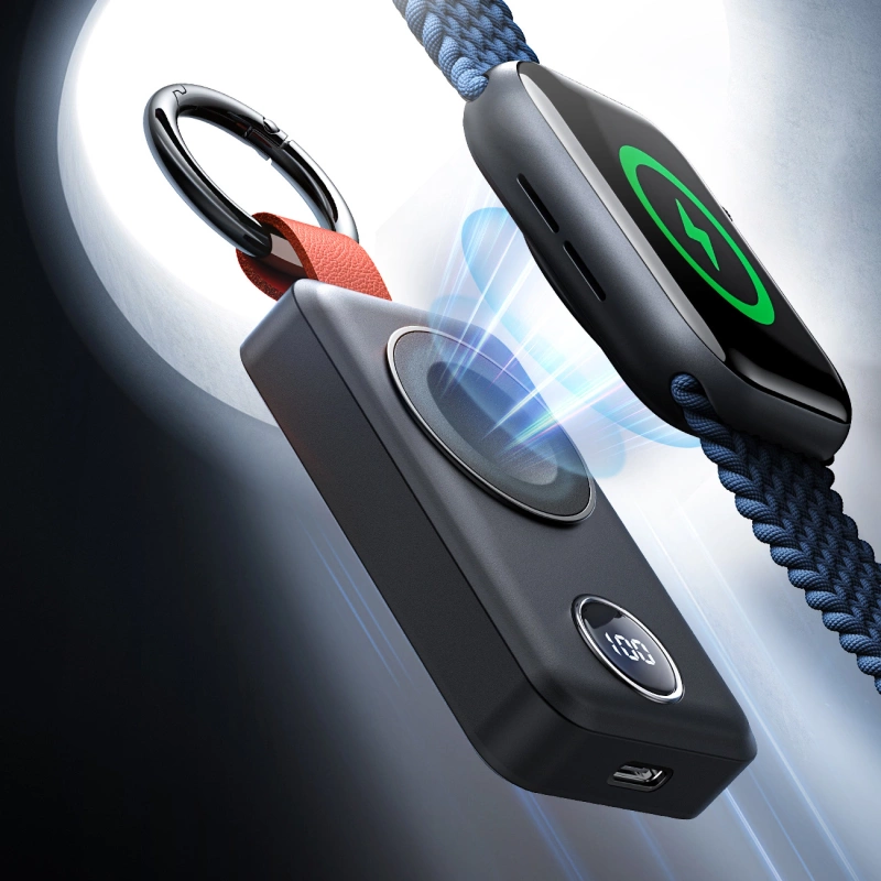 Joyroom powerbank bezprzewodowy 2000mAh 3W do Apple Watch czarny (JR-WQW01)