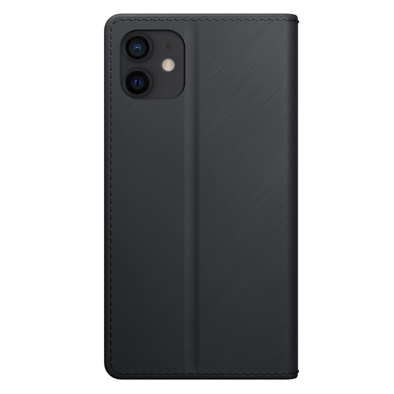 3MK Wallet Case iPhone 12/12 Pro 6.1" czarny/black