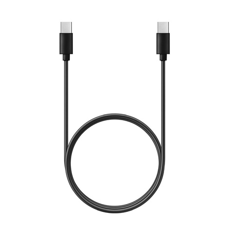 Kabel Typ C do Typ C Power Delivery PD 60W 3A C296 czarna (długa końcówka 8mm)