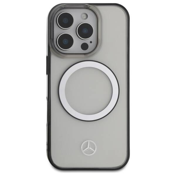 Original Case IPHONE 16 PRO MAX Mercedes Hardcase Printed Logo MagSafe (MEHMP16X23HUOKC) transparent