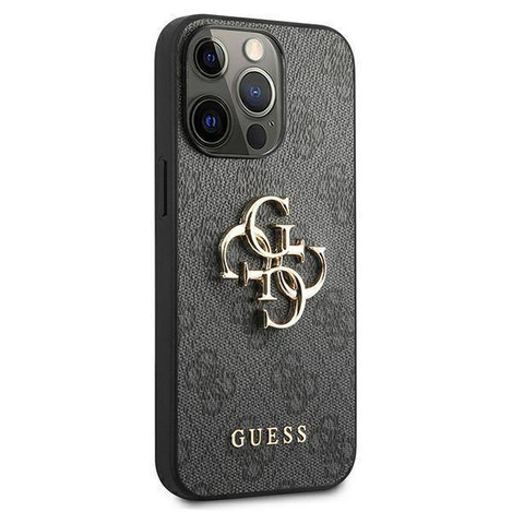Guess GUHCP13L4GMGGR iPhone 13 Pro / 13 6,1"szary/grey hardcase 4G Big Metal Logo