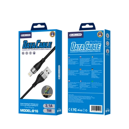 JELLICO cable B16 Lightning 3.1A 1M Black