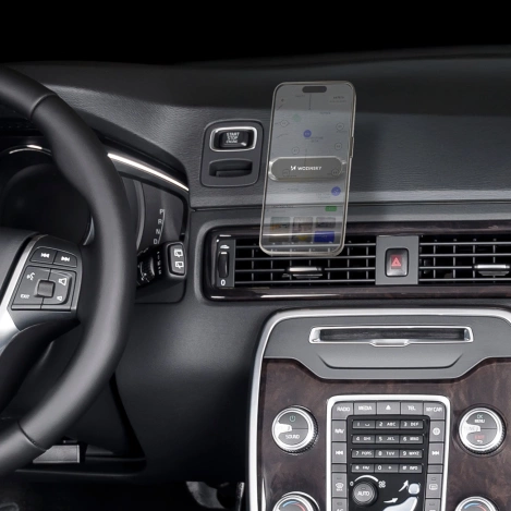 Wozinsky samoprzylepny magnetyczny uchwyt samochodowy na deskę rozdzielczą czarny (WMH-01)