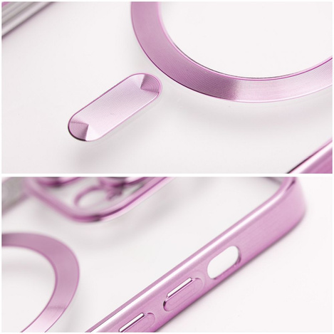 Futerał Electro Mag Cover kompatybilny z MagSafe do IPHONE 15 PRO złoty róż