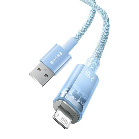 Kabel szybko ładujący Sm Baseus Explorer 2.4A 1M (niebieski)