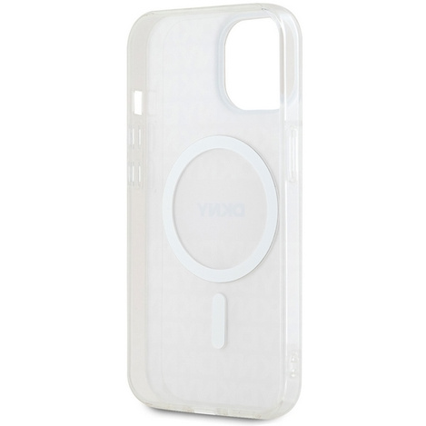DKNY DKHMP15MHRHSEP iPhone 15 Plus / 14 Plus 6.7" różowy/pink hardcase IML Mono & Stripe MagSafe
