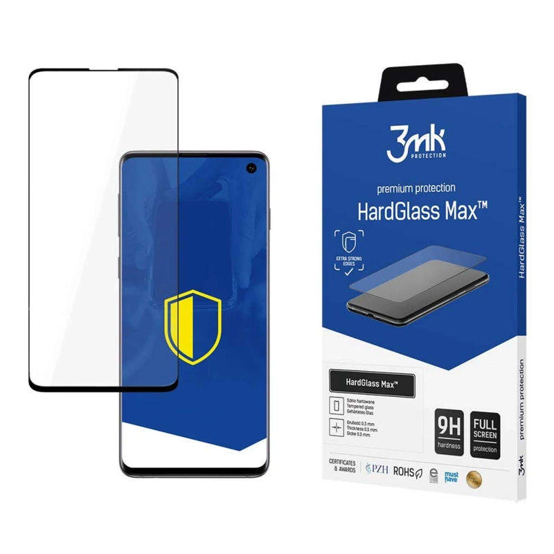 3MK Hard Glass Max  SAMSUNG GALAXY S10 czarne