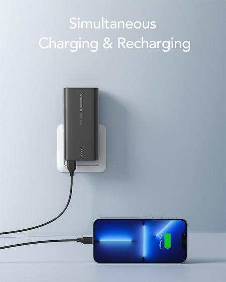 Bateria zewnętrzna (Powerbank) VEGER ACE100 - 10 000mAh Quick Charge PD 20W (W1146)