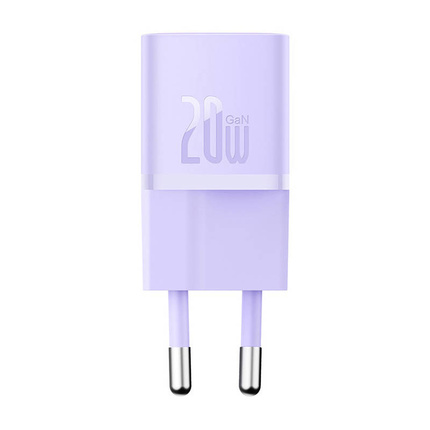 Mini ładowarka sieciowa Baseus GaN5 20W (fioletowa)