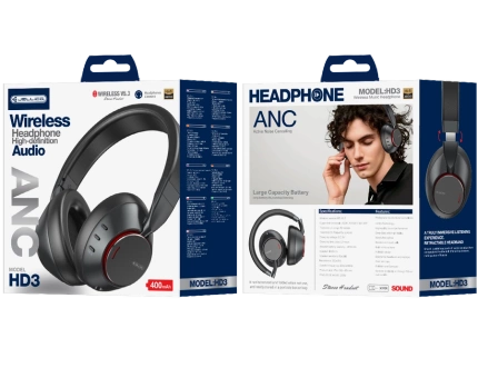 JELLICO wireless headphones (ANC) HD3 Black