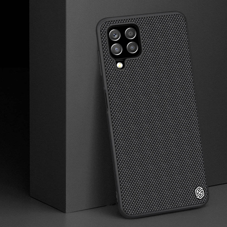 Nillkin Textured Case rugged cover with gel frame and nylon on the back Samsung Galaxy A22 4G black