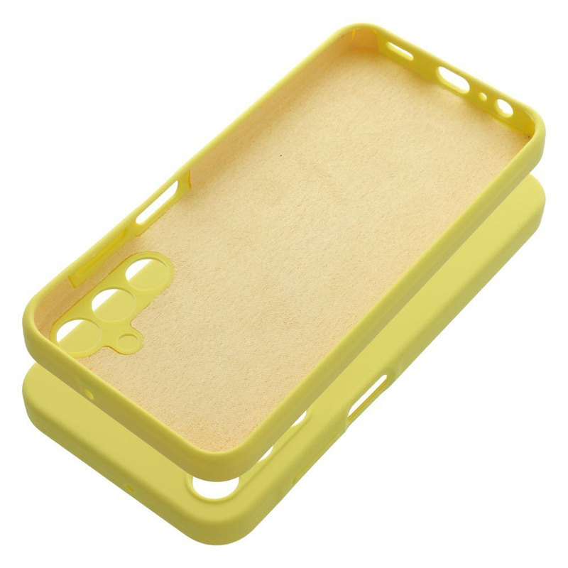 Futerał SILICONE 2mm do SAMSUNG A15 5G / A15 4G żółty