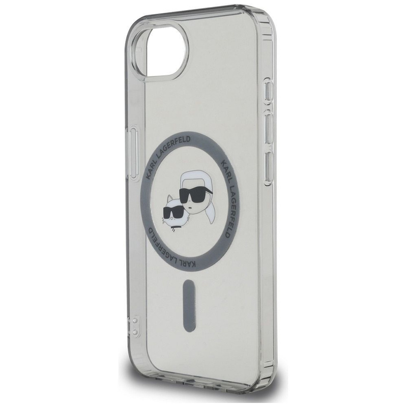 KARL LAGERFELD futerał do IPHONE 16e (SE 4 2025) kompatybilny z MagSafe KLHMPSE4HLSKCK (IML Metal KC Heads) czarny