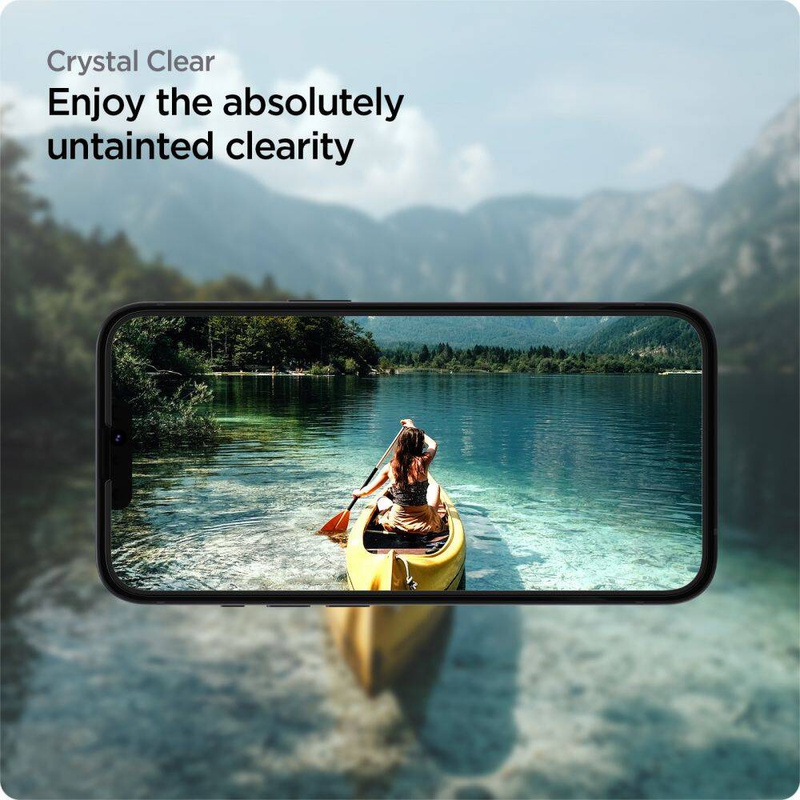 Spigen szkło hartowane ALM Glass FC 2-pack do iPhone 13 / 13 Pro czarne